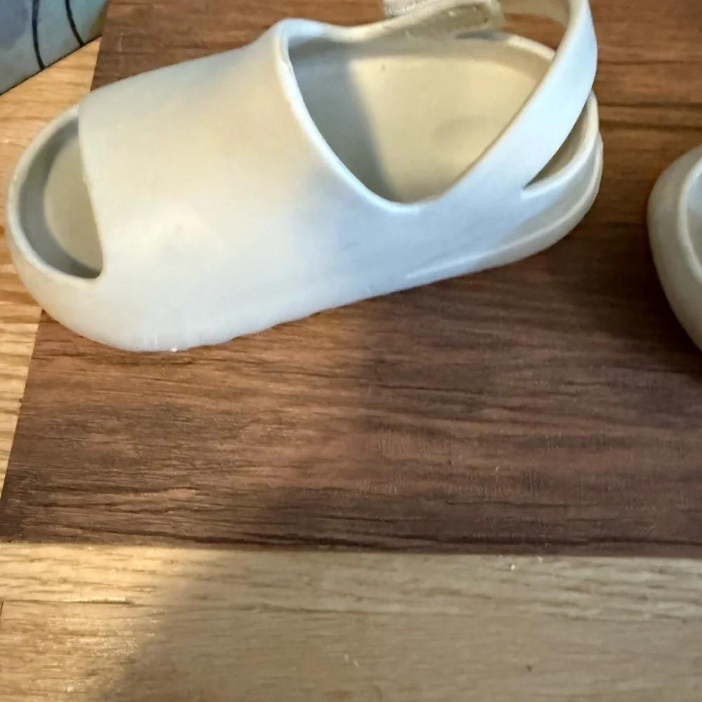 Kids Cream Slip-On Shoes